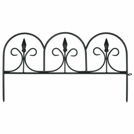 EMSCO GROUP Victorian Fencing, 20 Feet, 12 Small 11in X 20in Pieces, Wrought Iron Look 2083-1